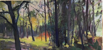 In the Thick of It 22 x 45, oil on panel
Available Cove Gallery, Wellfleet, MA